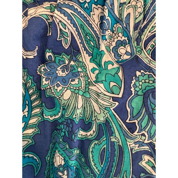NWT Lauren Ralph Lauren Paisley Boho Blouse and Top Size XL - Picture 2 of 6